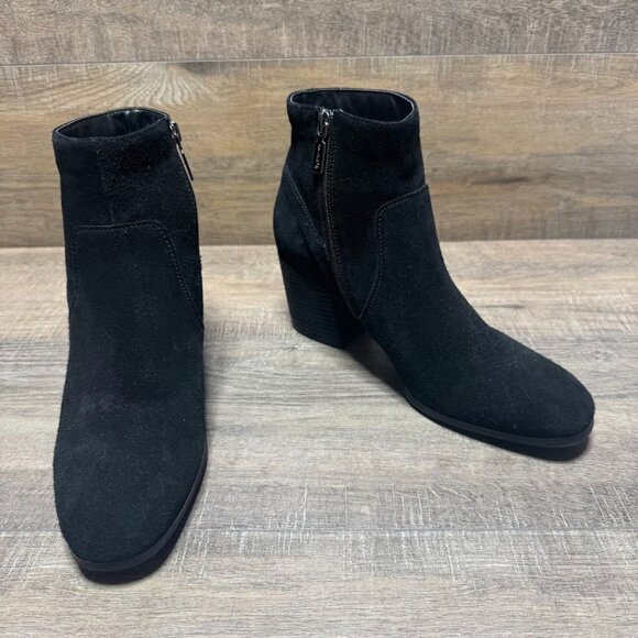 Blondo Black Suede Waterproof Ankle Boots Women's Size 10 - Picture 6 of 7